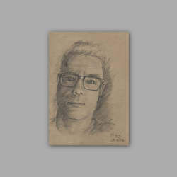 SelbstportraitGraphit und Kreide auf Tonpapier, 21cm x 30cm (A4)2018